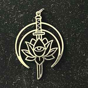 Gothic sword pendant